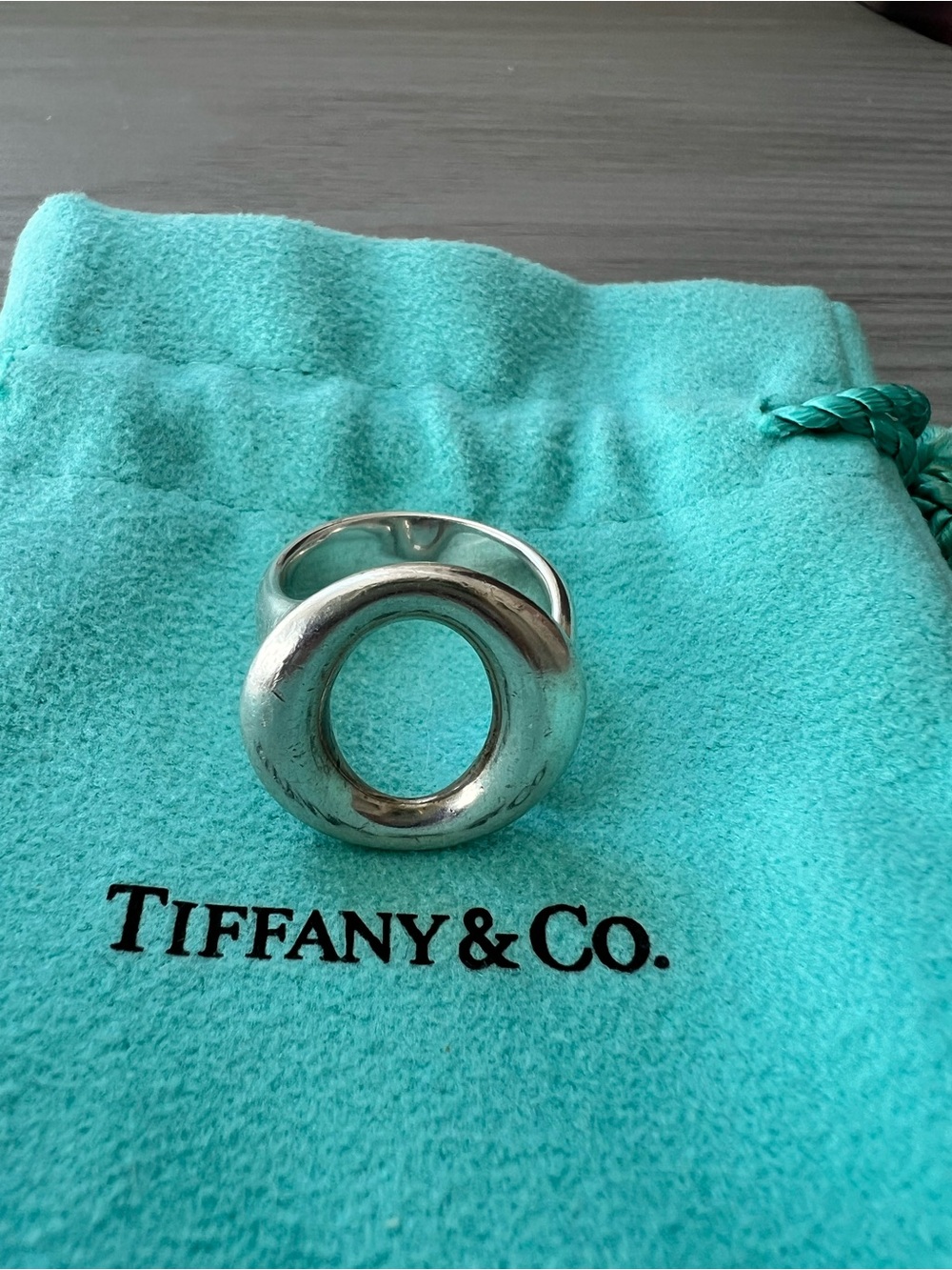Tiffany & Co. Elsa Peretti Sevillana Ring Sterling Silver Size 6